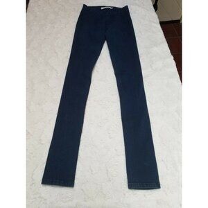 Charley Size 24 Women 5.0 Skinny Fit Denim Slim Jeans Low-Rise Pull-On Dark Blue